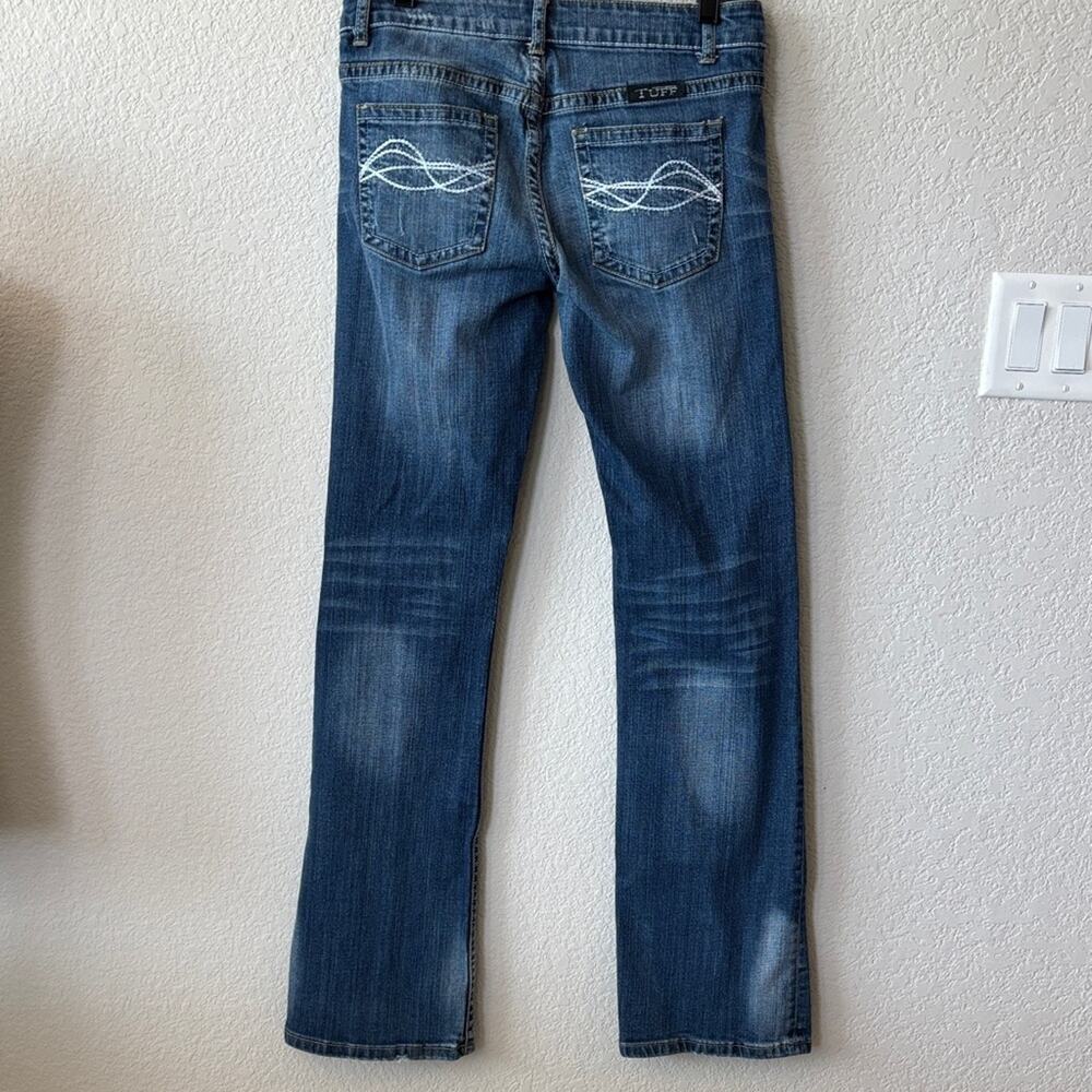 Cowgirl Tuff Classic Straight Leg Blue Jeans 28x35 - Picture 6 of 16